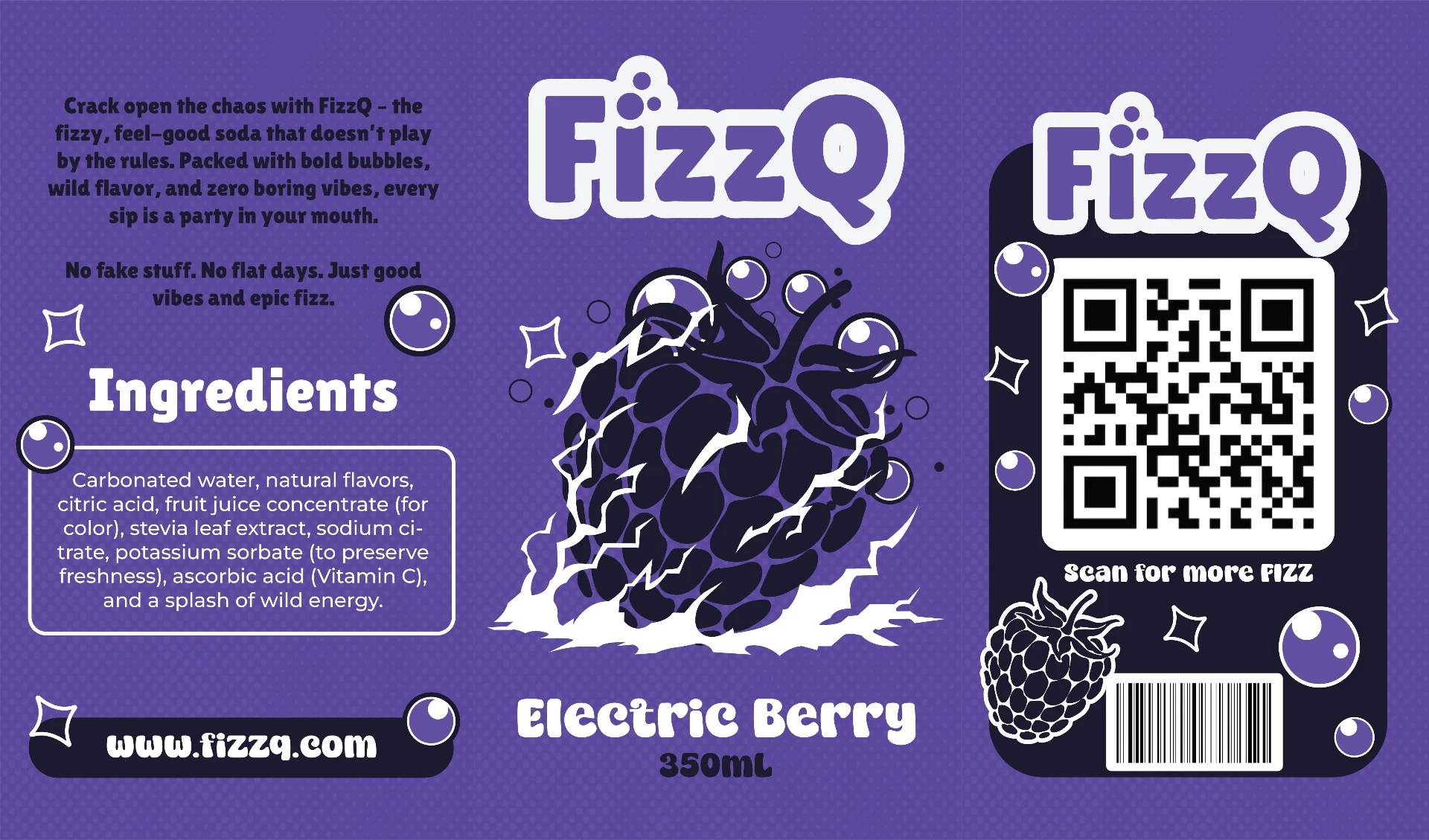 Electric Berry packaging artwork