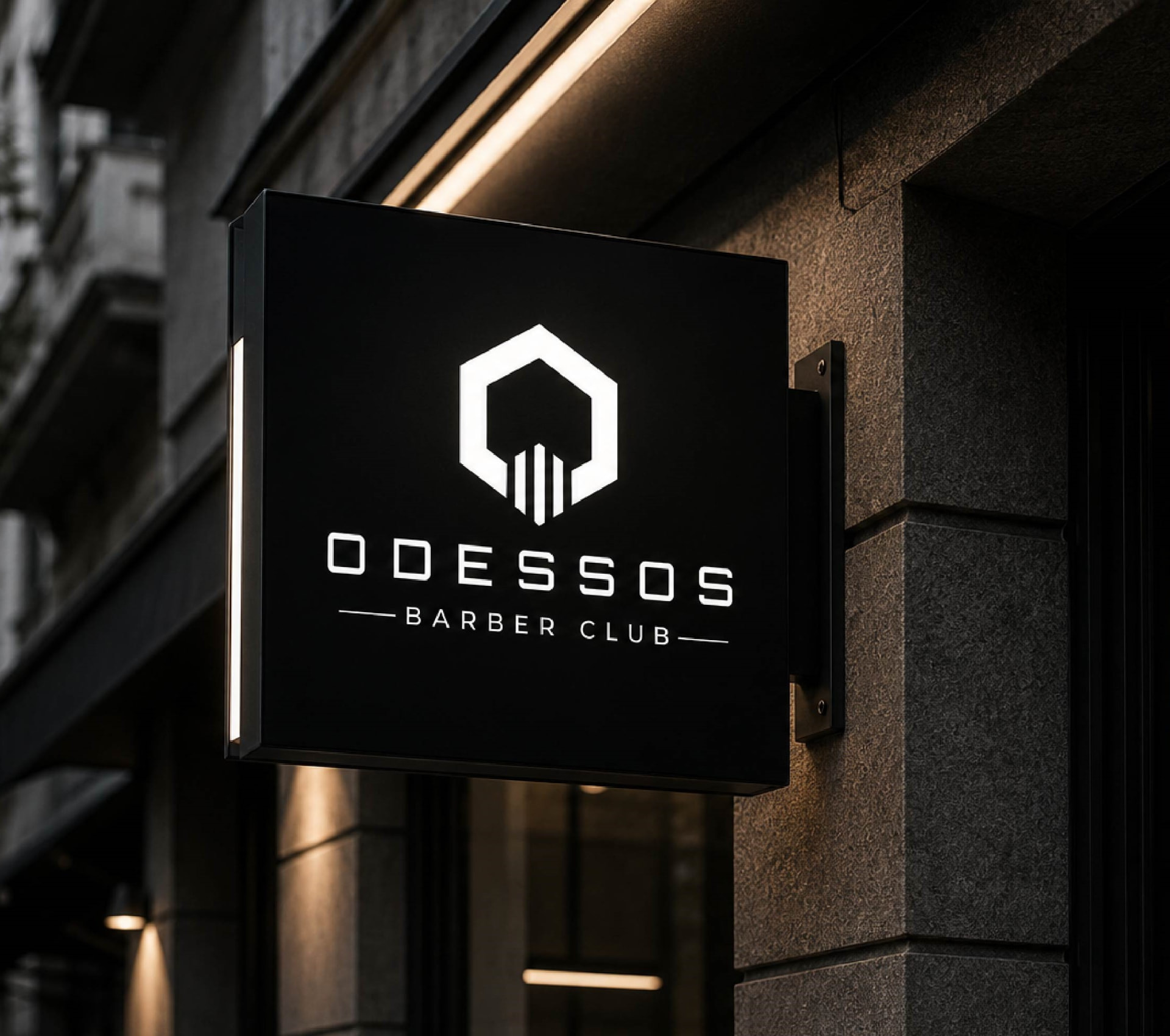 Odesos Barber Club brand identity