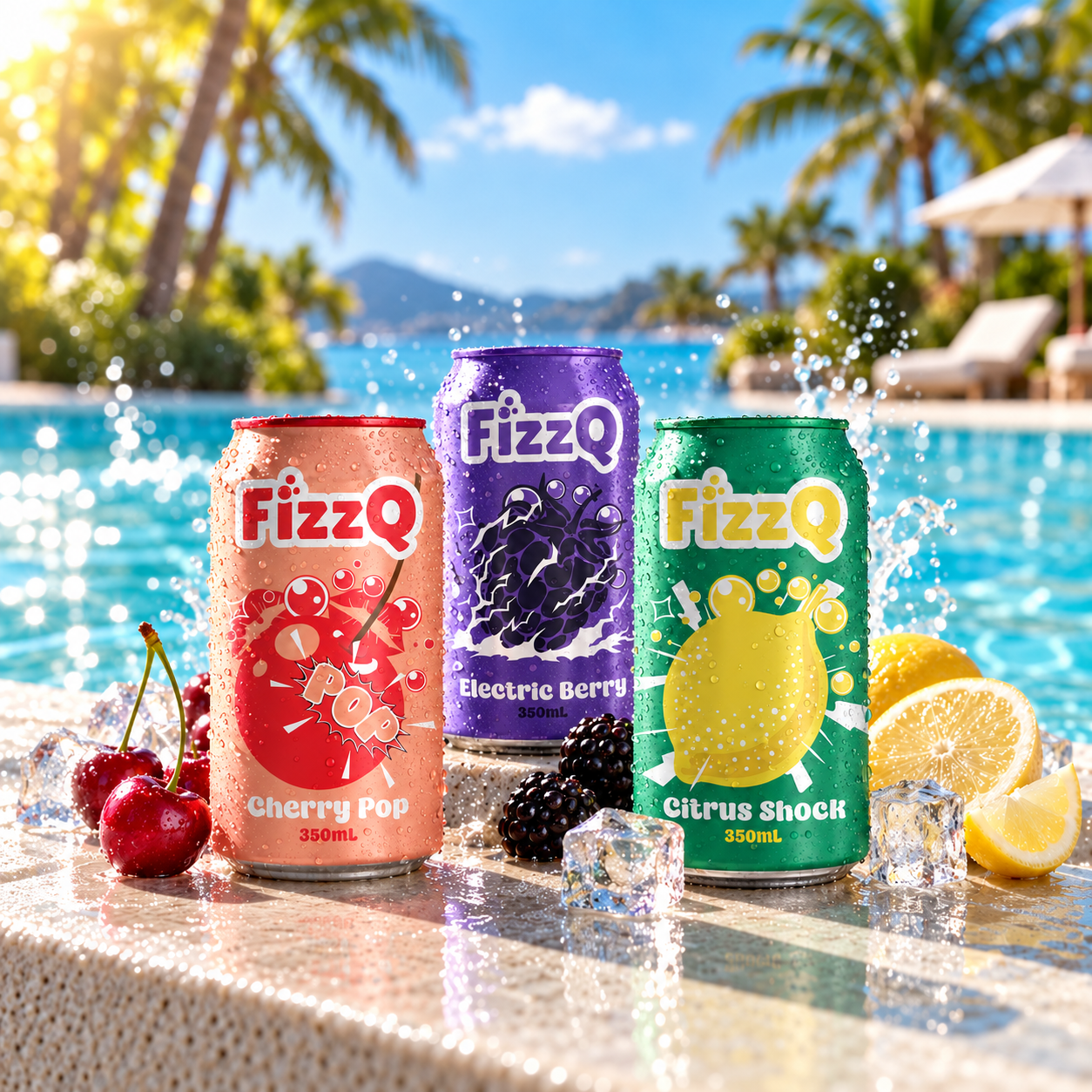 FizzQ packaging design