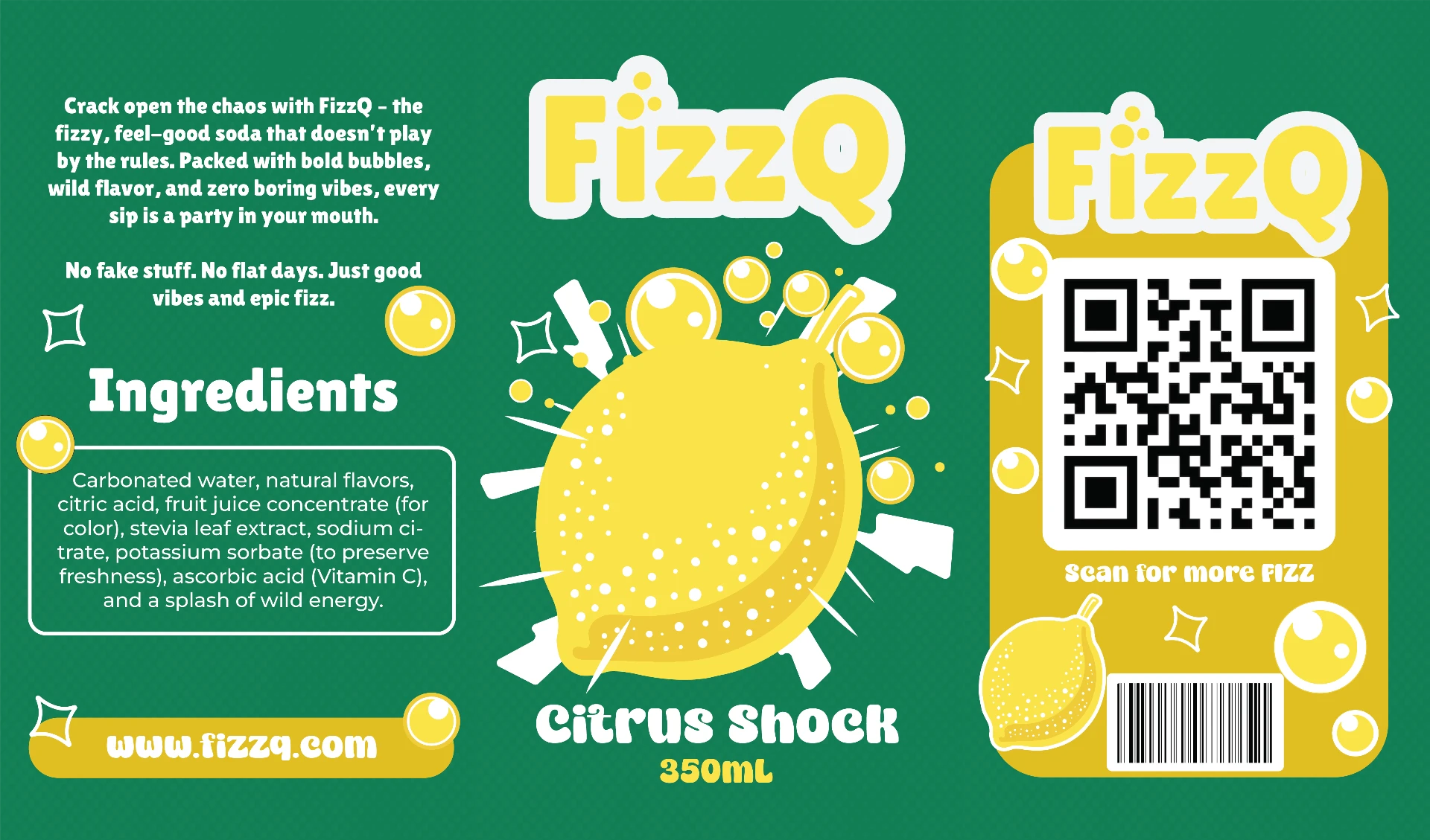 Citrus Shock packaging artwork