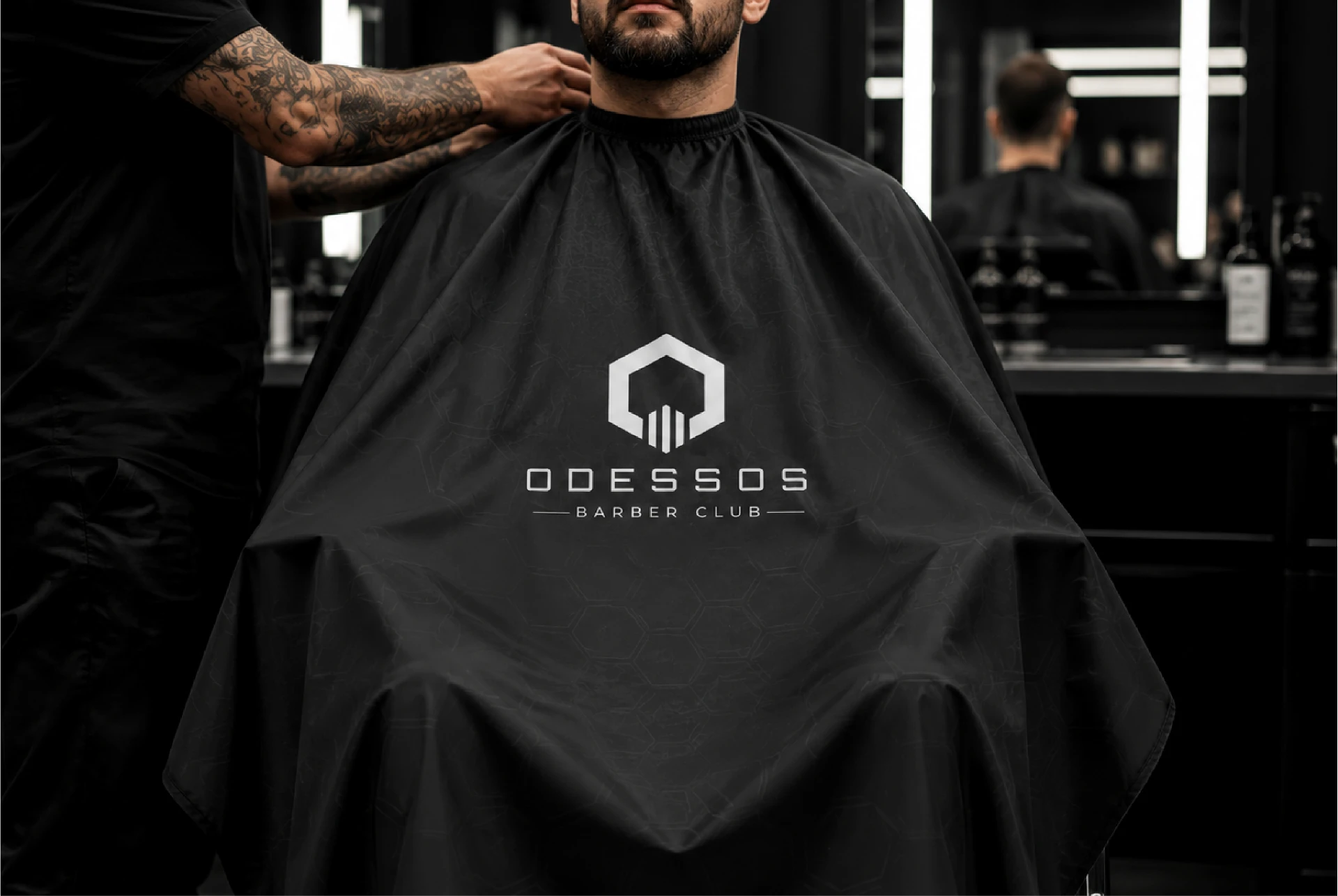Odessos Barber Club mockup 2